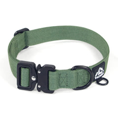 Tacwild durable nylon collar withstands strong pulls during training and walks
