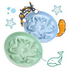 Tafelf cat slow feeder in Ocean Mist with a whisker-friendly design for mindful eating.