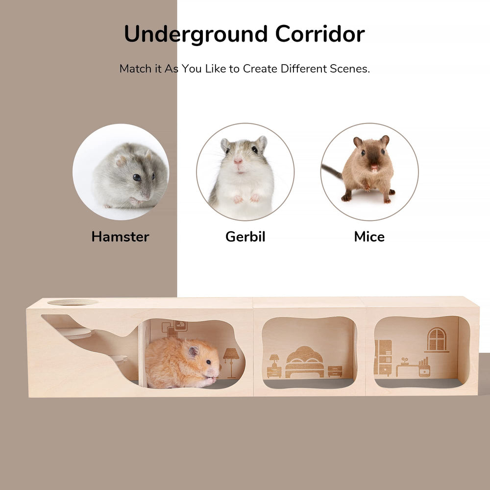 tafit hamster hideout laser-engraved pattern adds playful home decor touch