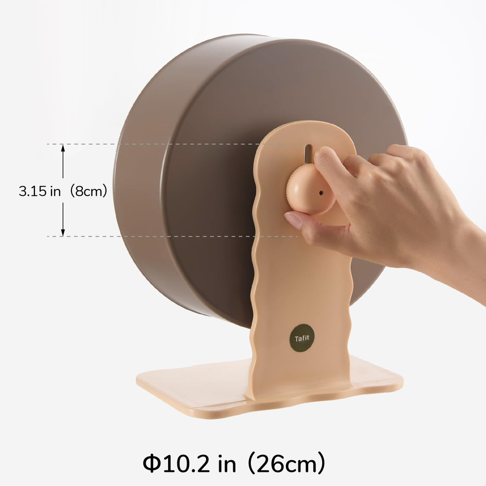 Tafit hamster wheel knob design ships randomly round or flower.