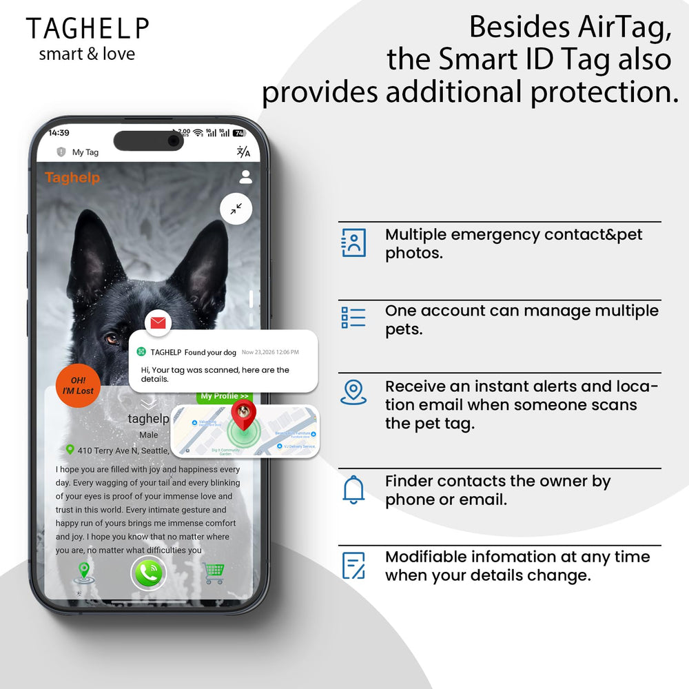 Taghelp durable collar supports daily outdoor adventures and training