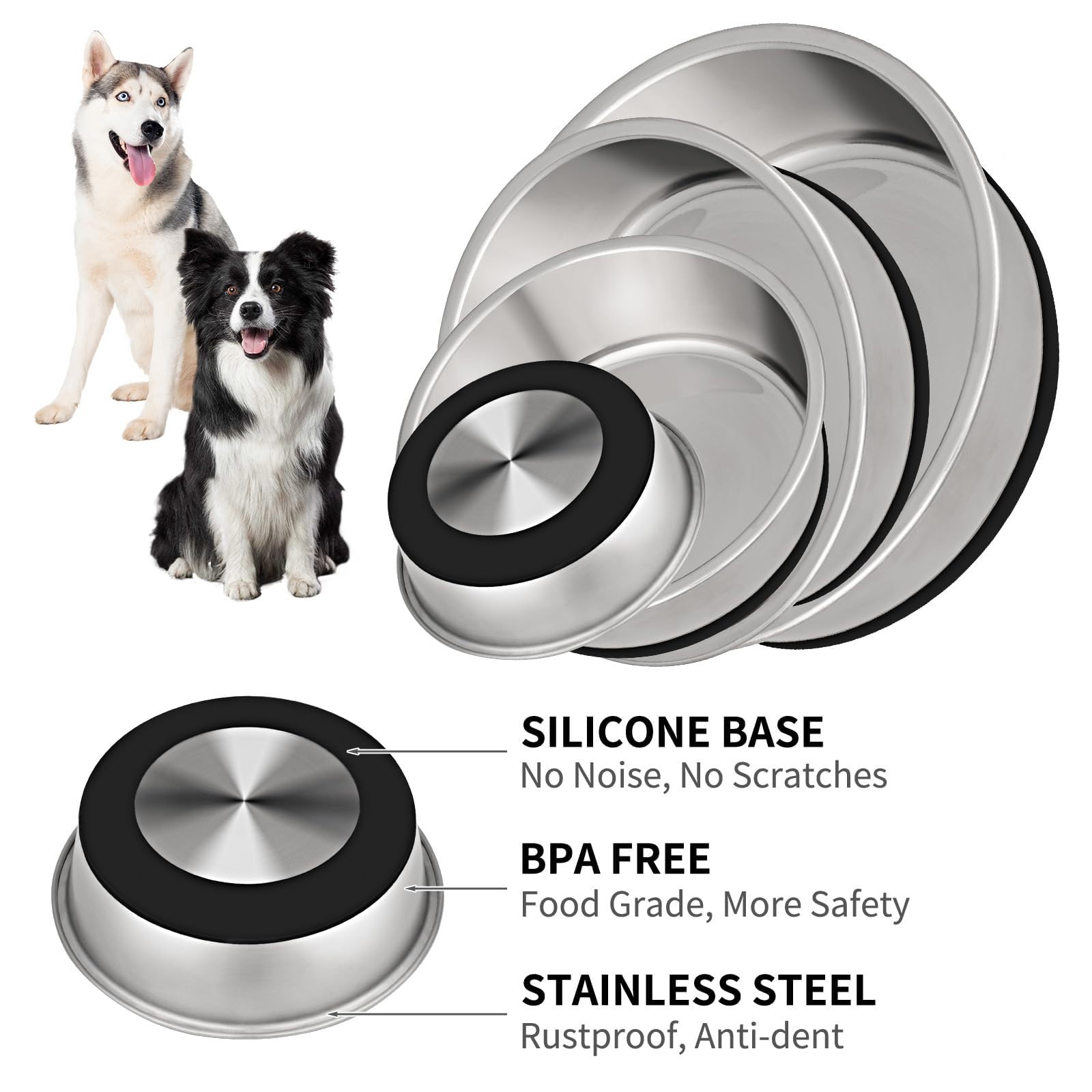 Taglory stainless steel bowls designed for durable daily use