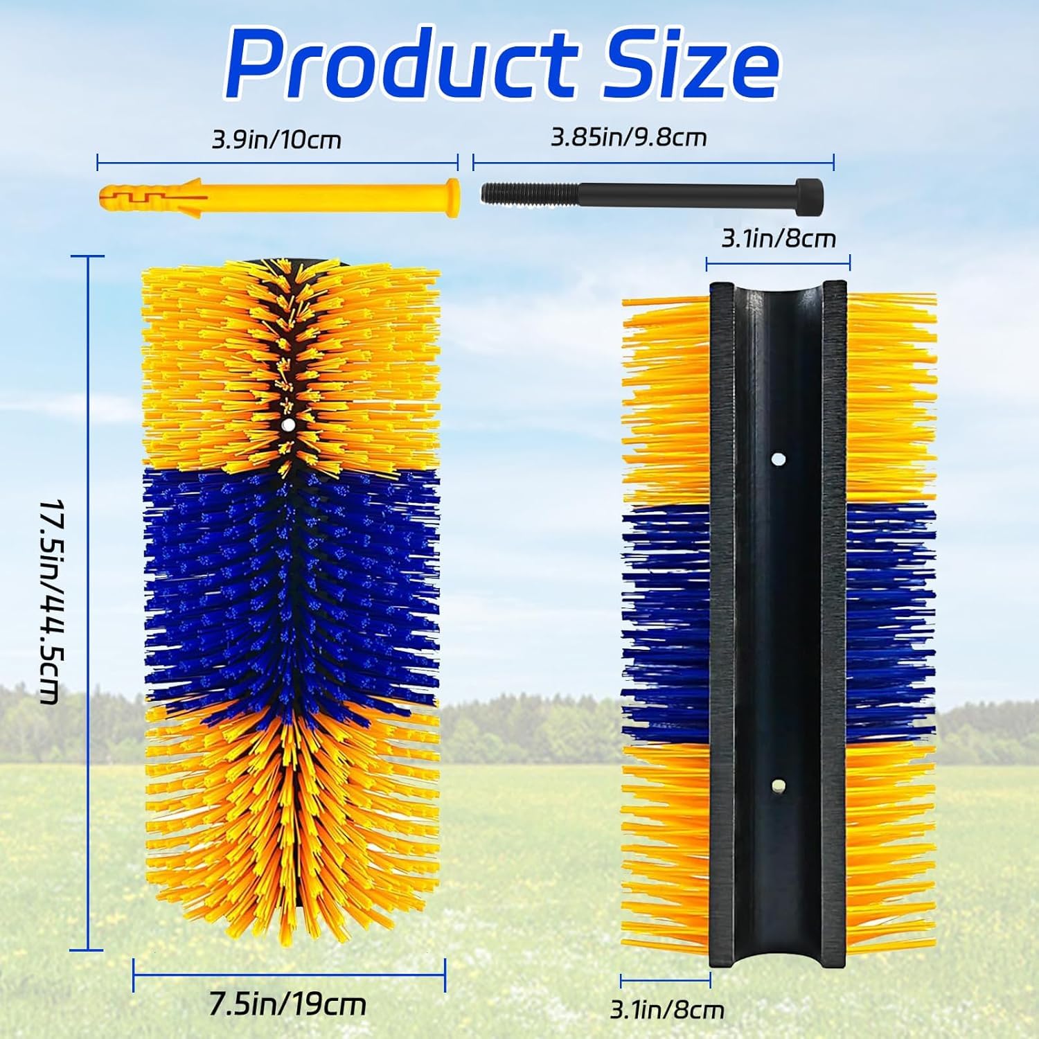 TAGYSH 18-inch brush length covers large animal areas quickly.
