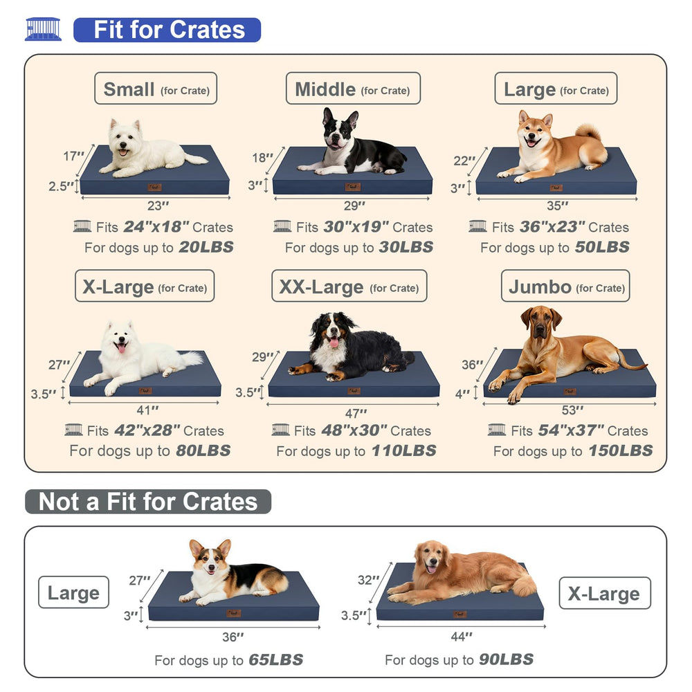 Tail Stories orthopedic egg-crate foam provides supportive cushioning for joints during rest.