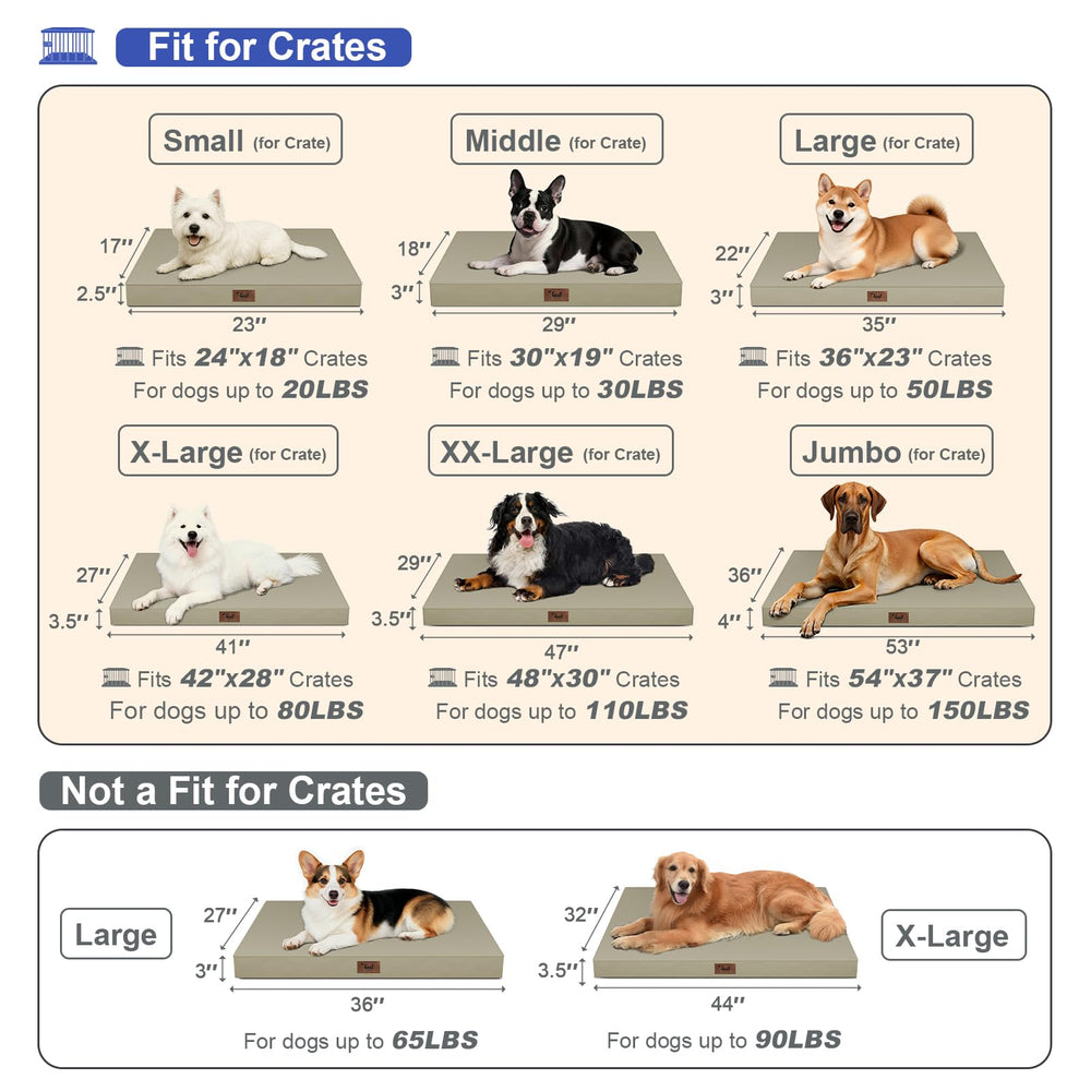 Tail Stories orthopedic egg-crate foam provides support for large dogs