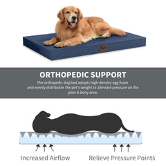 Tail Stories orthopedic egg-crate foam provides contour support