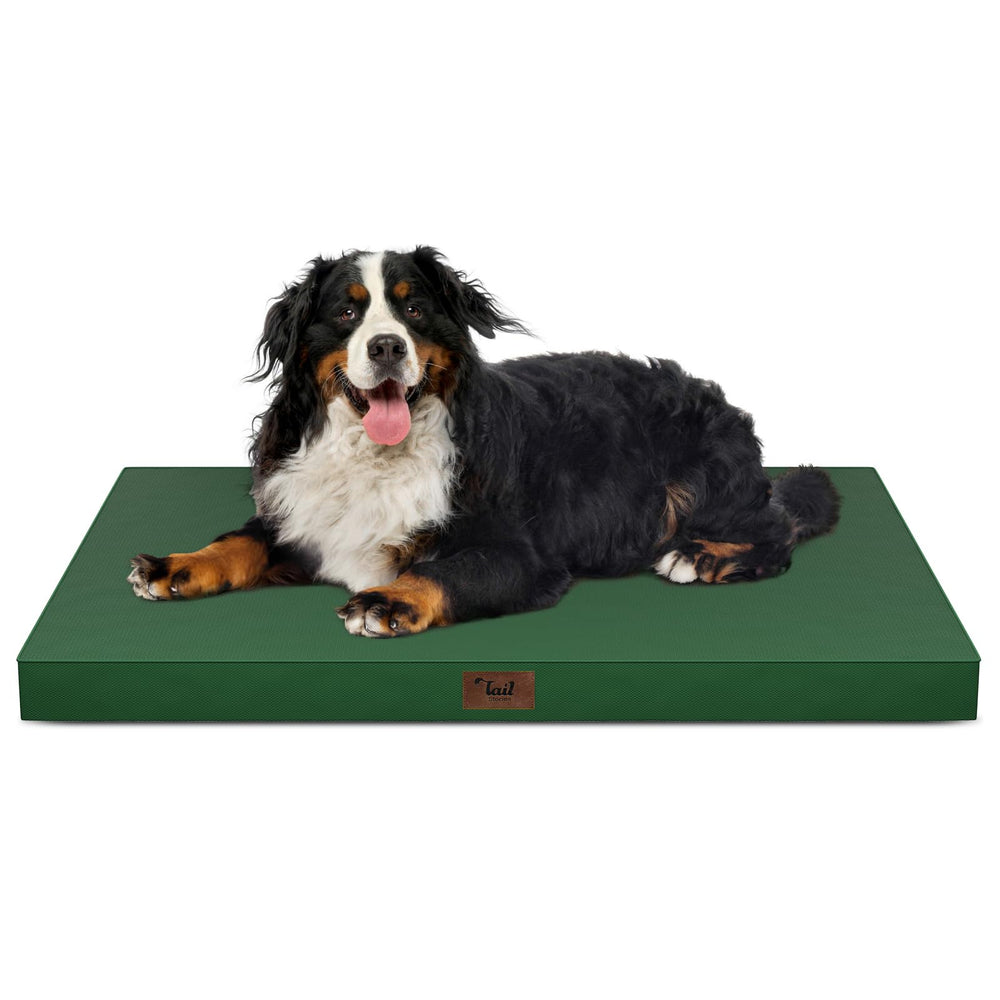 Tail Stories outdoor all-weather dog bed in action, XXL size for big dogs