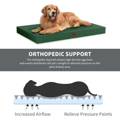 Tail Stories orthopedic egg-crate foam close-up showing even weight distribution