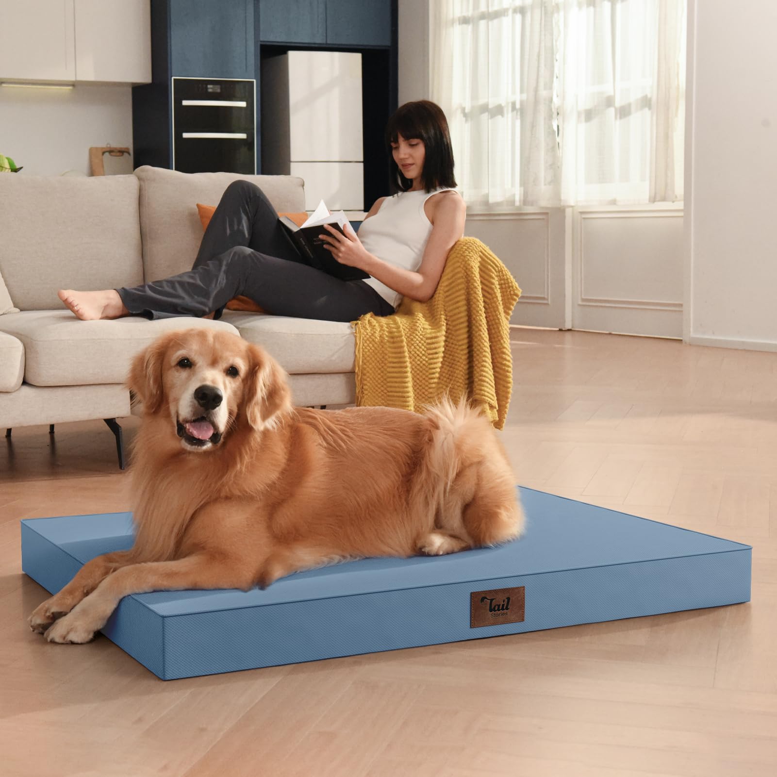 Tail Stories bed featuring machine-washable removable cover for easy cleaning