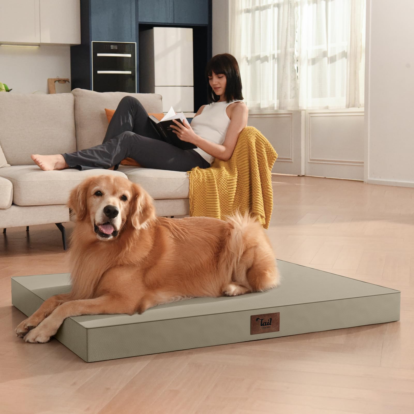 Tail Stories foam ships vacuum-packed for easy expansion