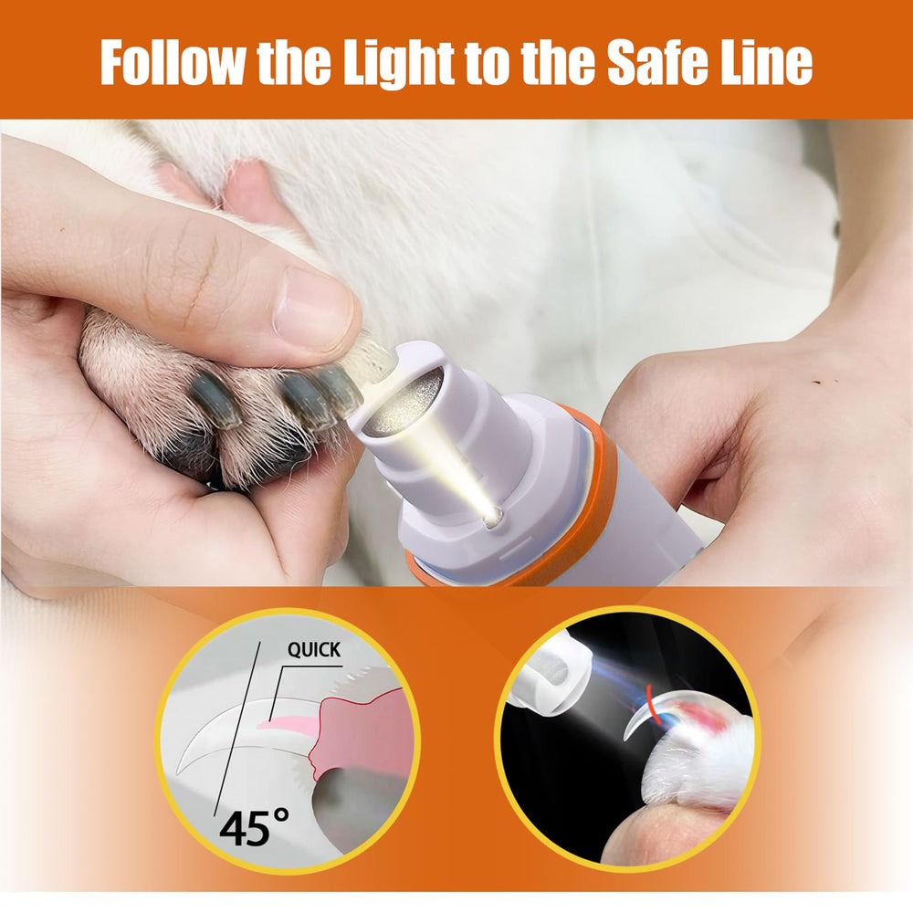 TAILNERY dog nail grinder ergonomic grip for steady, comfortable use.