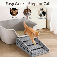 TAILRYTH adjustable range enables gentle entry for kittens and seniors.