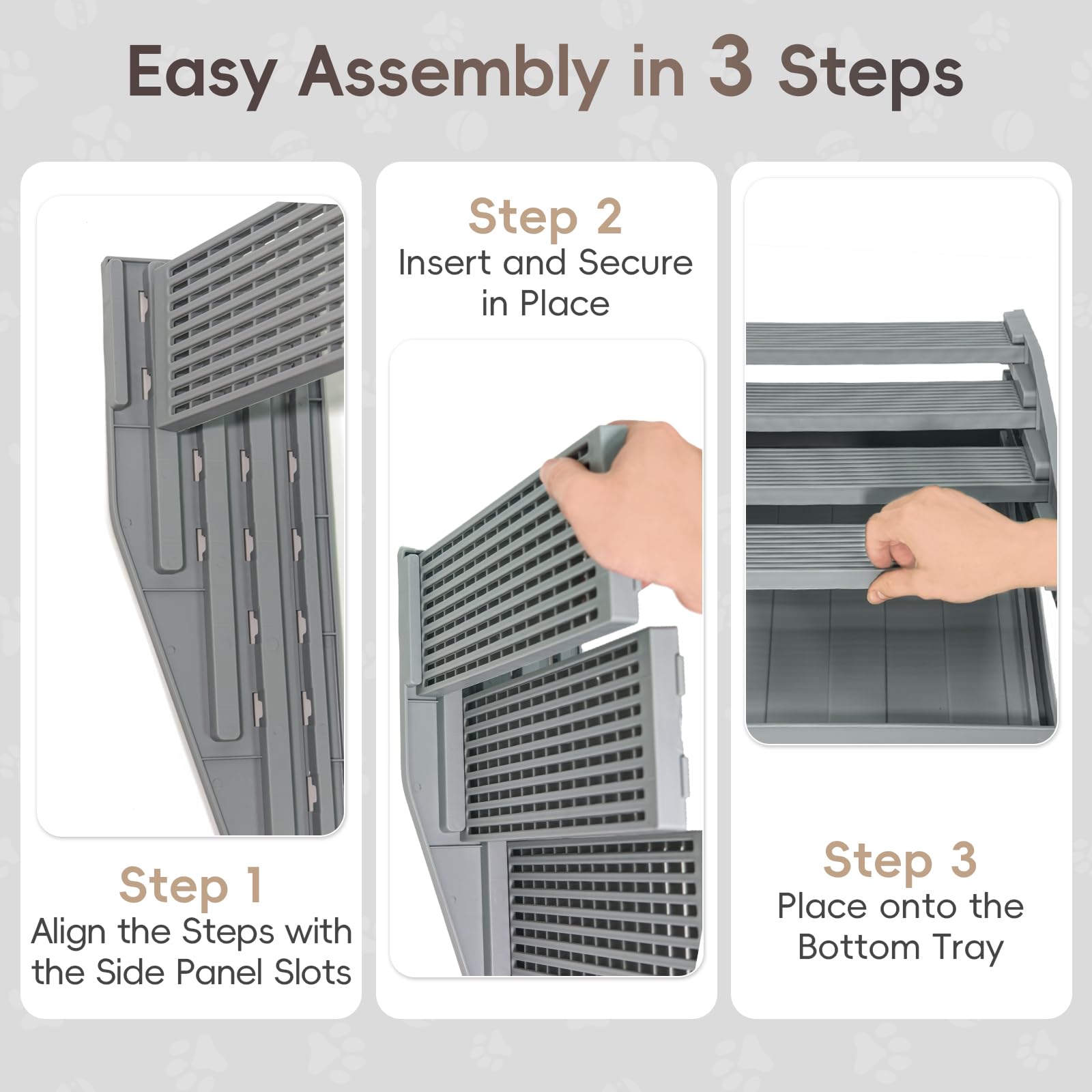 TAILRYTH non-slip base and wipe-clean surface simplify daily care.