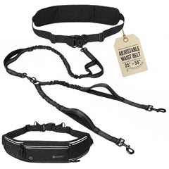 Tails & Tales hands-free leash with belt attachment for secure, hands-free walks