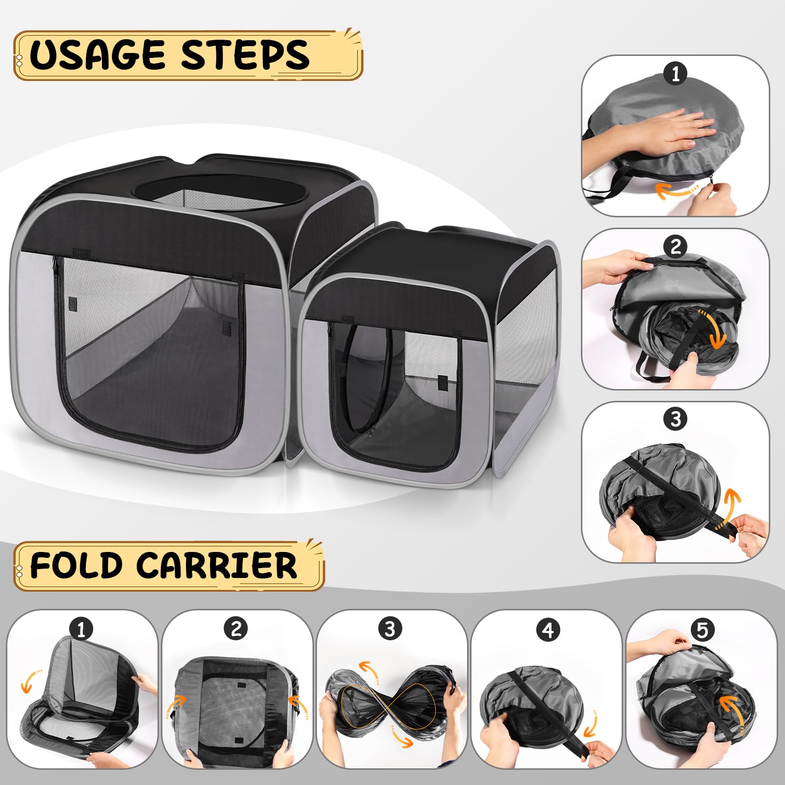 TailTastic carrybag portable pet enclosure for easy setup and travel