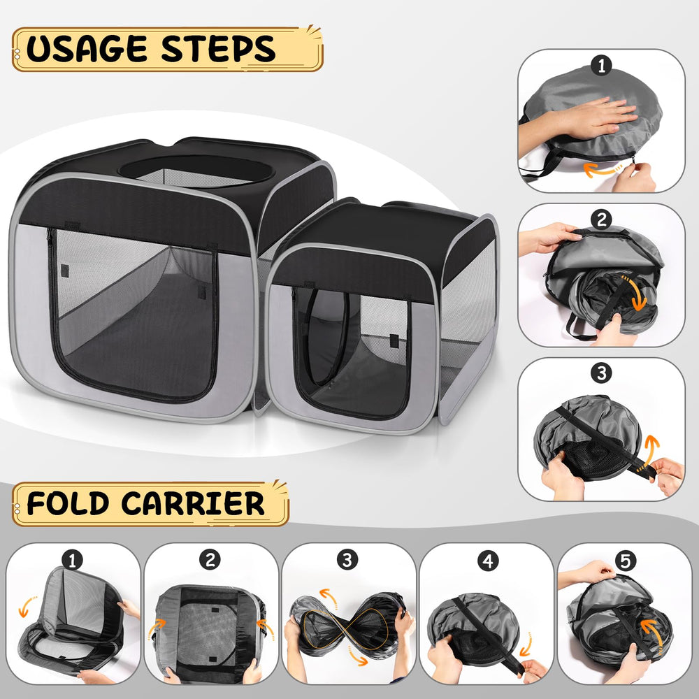 TailTastic carrybag portable pet enclosure for easy setup and travel