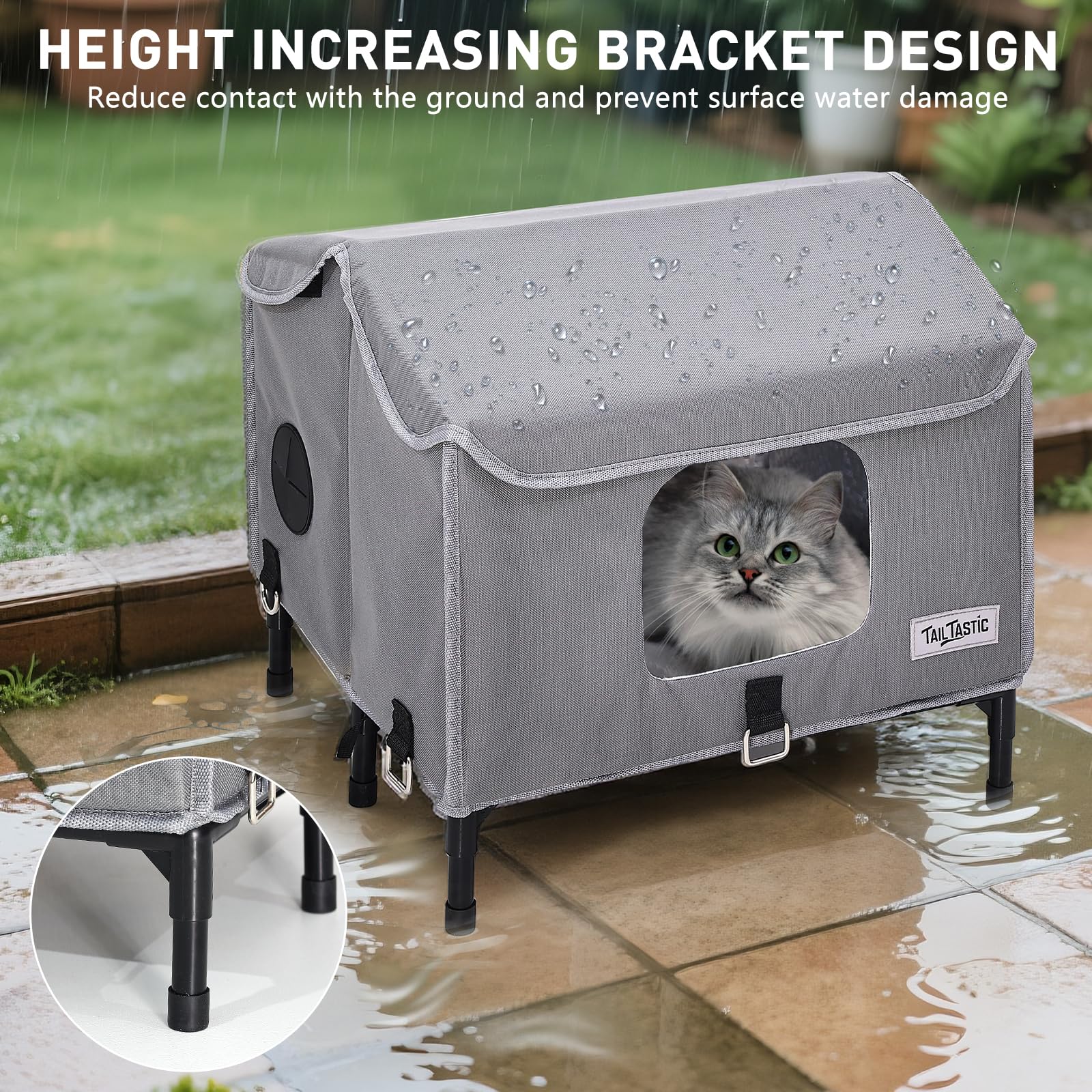 TailTastic multi-cat outdoor shelter is suitable for colonies.
