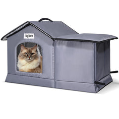 TailTastic outdoor cat house with seamless bottom provides dry shelter in rain