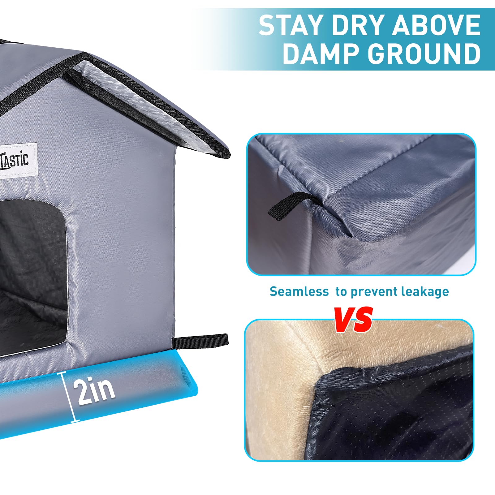 TailTastic outdoor cat house tool-free assembly demonstrated for quick setup