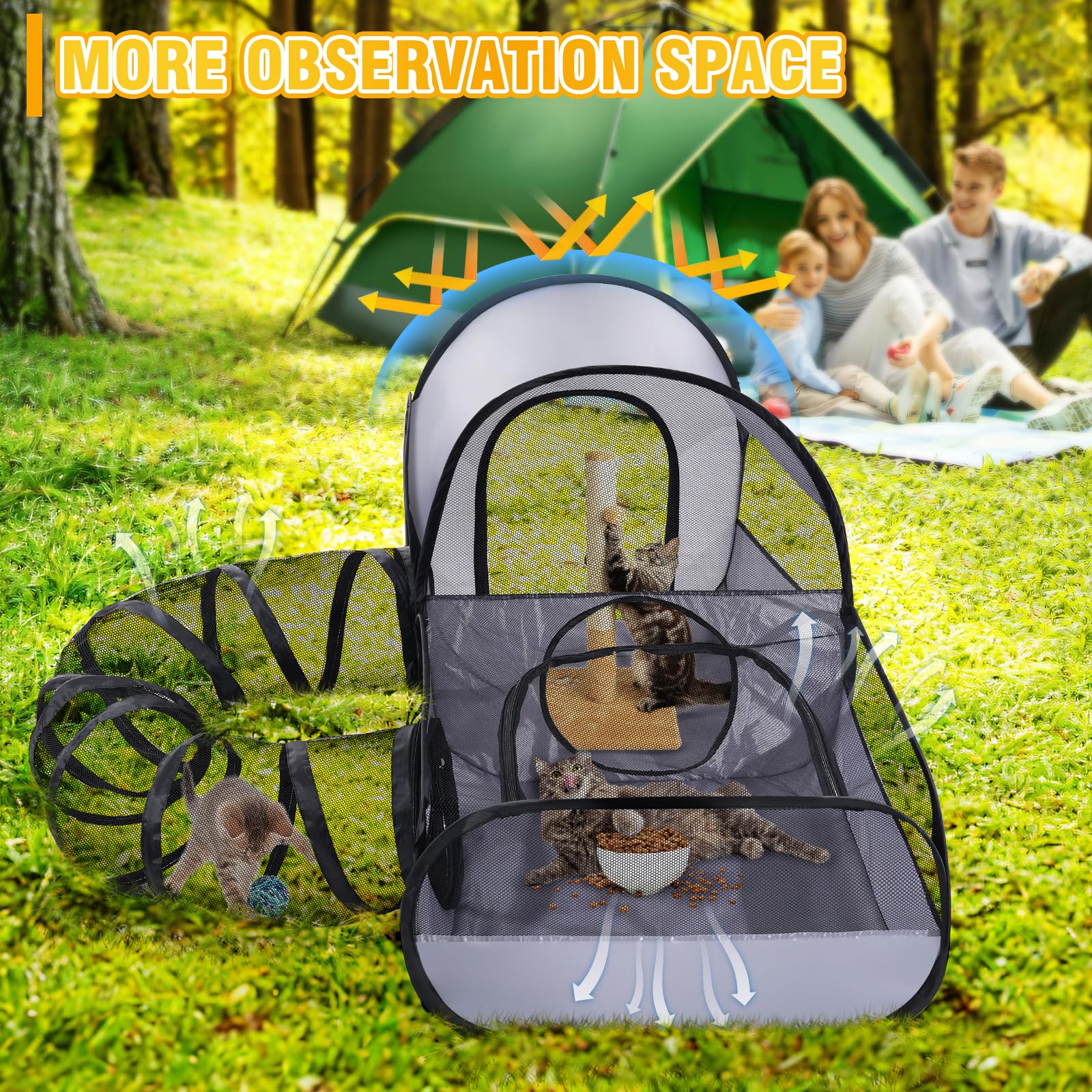 TailTastic playpen two linked enclosed areas for separate zones