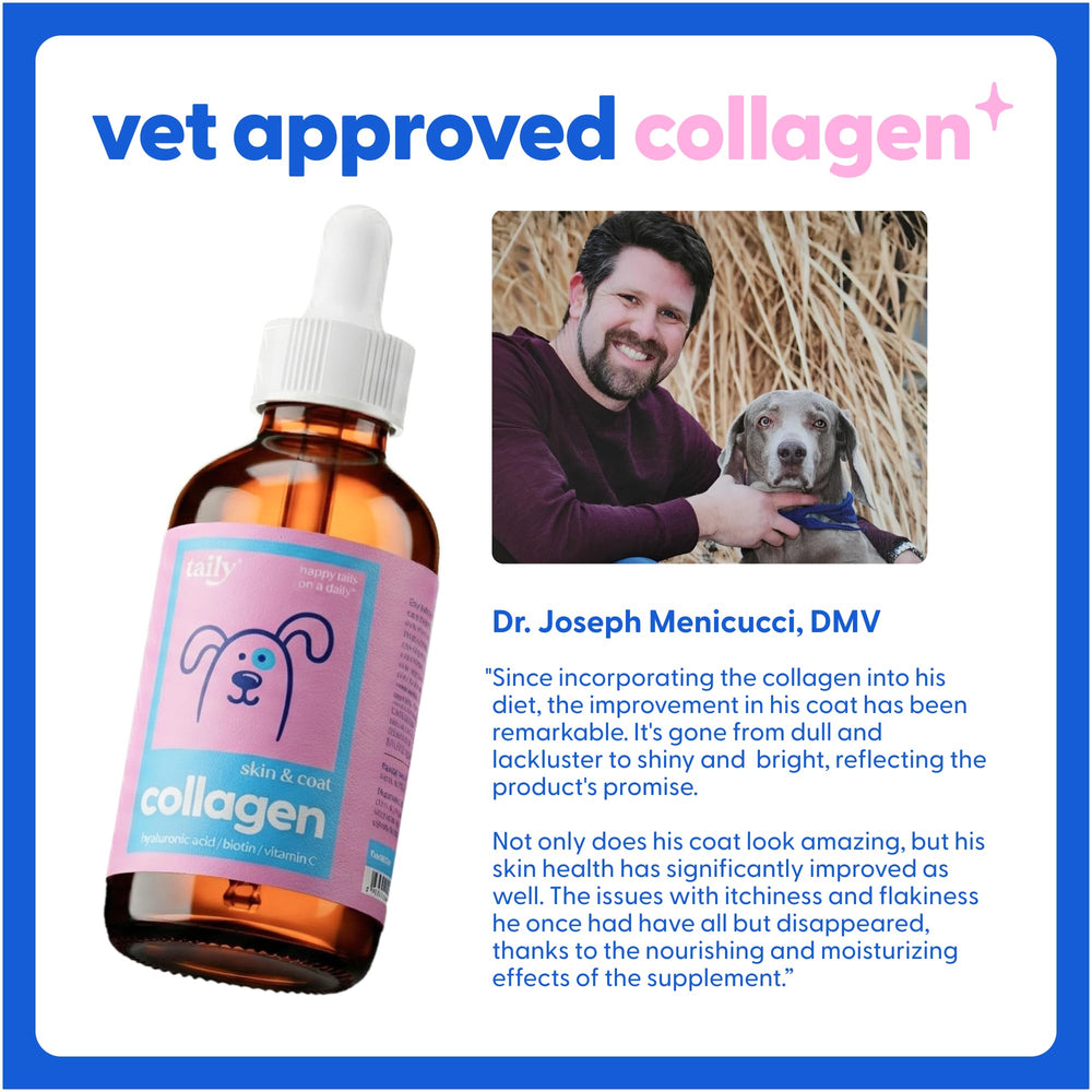 Taily Liquid Collagen cats-coat-shine: enhances cat fur brightness.