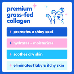 Taily Liquid Collagen for dogs-skin-softness: supports softer, healthier skin.
