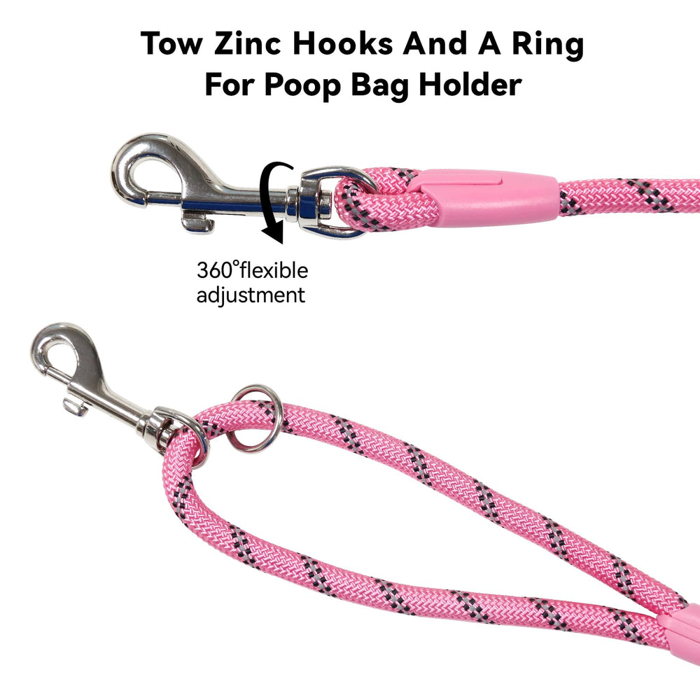 Tairro 30ft blue training leash provides long-range control on trails.