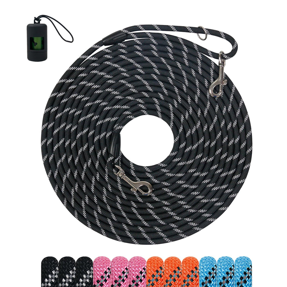 Tairro Long Dog Training Leash 6ft orange showcases durable nylon and a secure swivel hook.