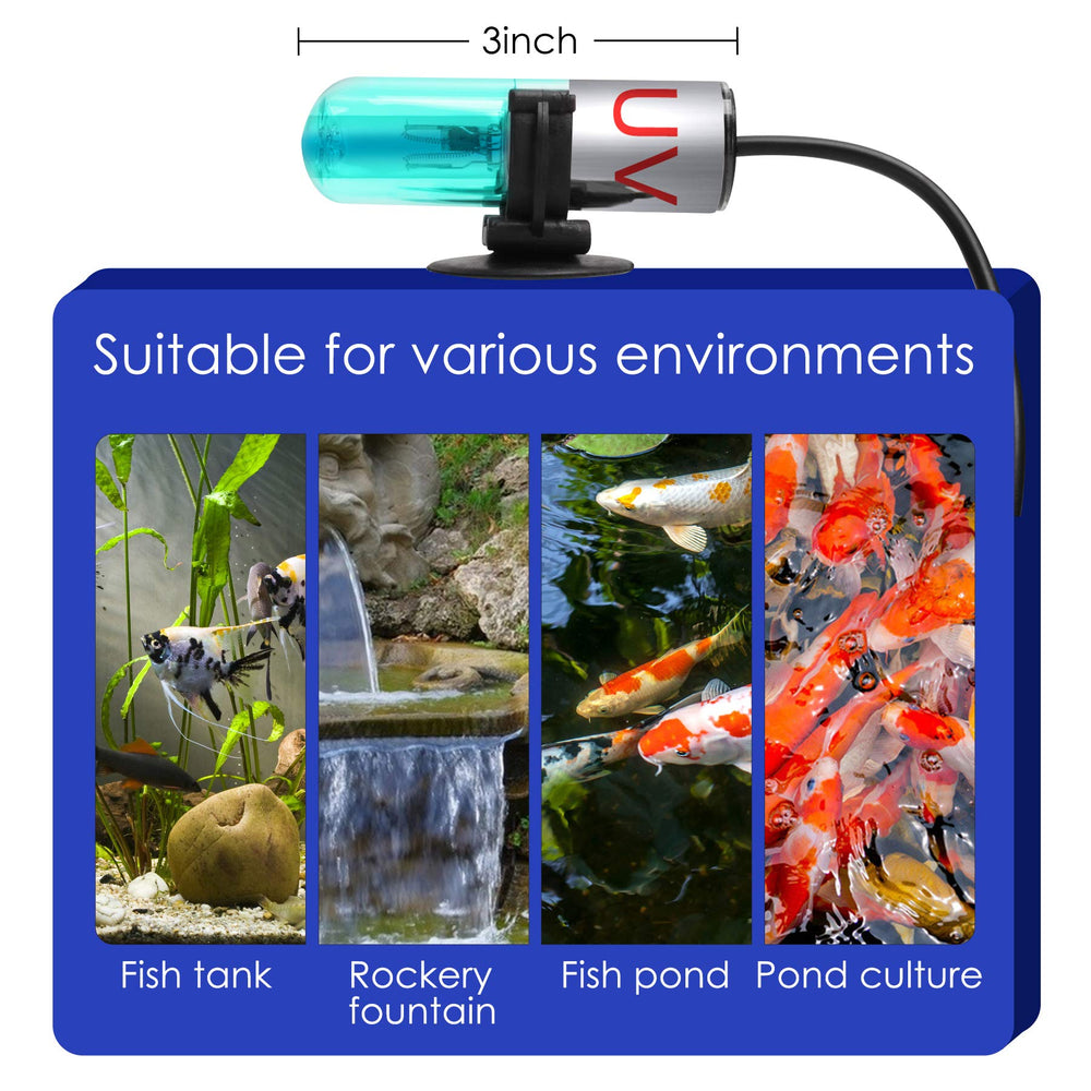 TAISHAN Aquarium Clean Light features easy plug-in setup