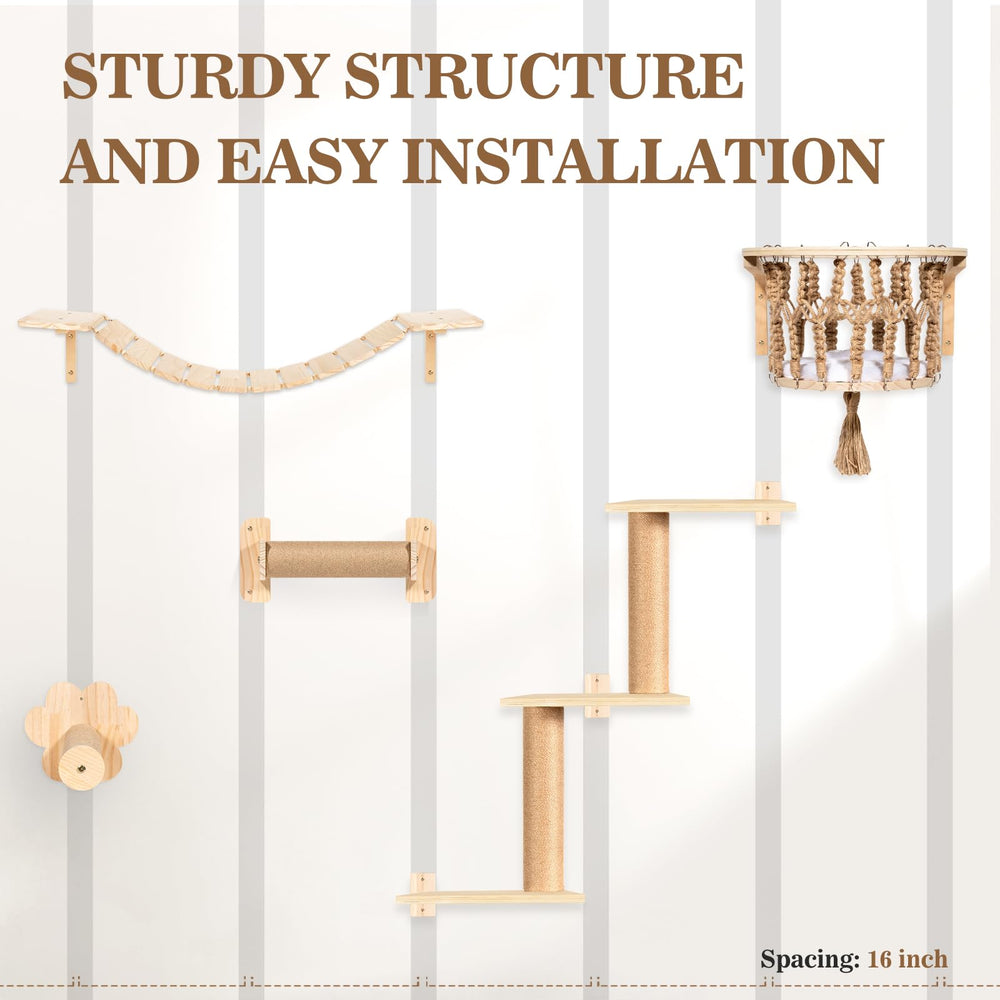 TAKEKIT space-saving design integrates with home décor while entertaining cats.
