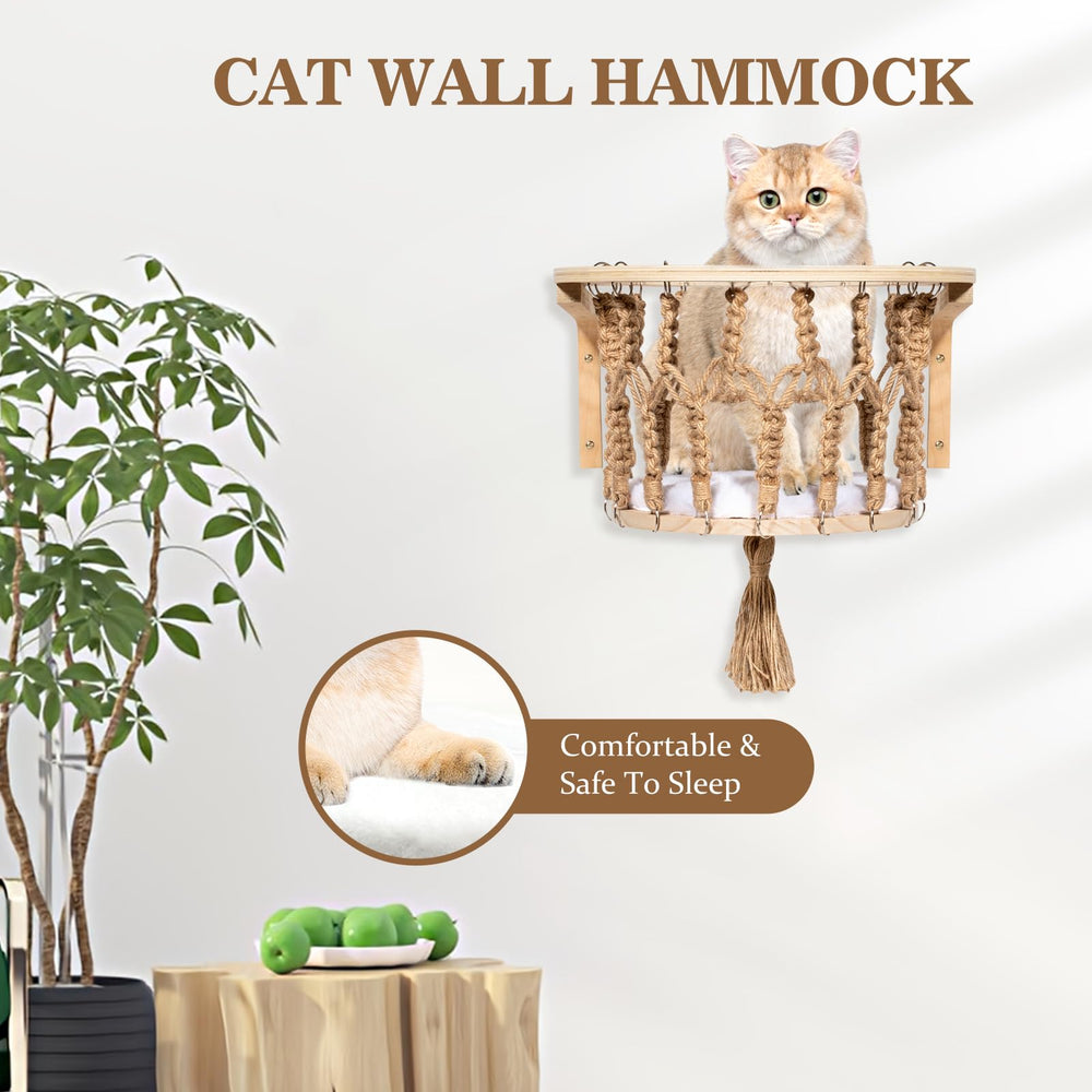 TAKEKIT cat wall bridge gives a comfy elevated vantage point.