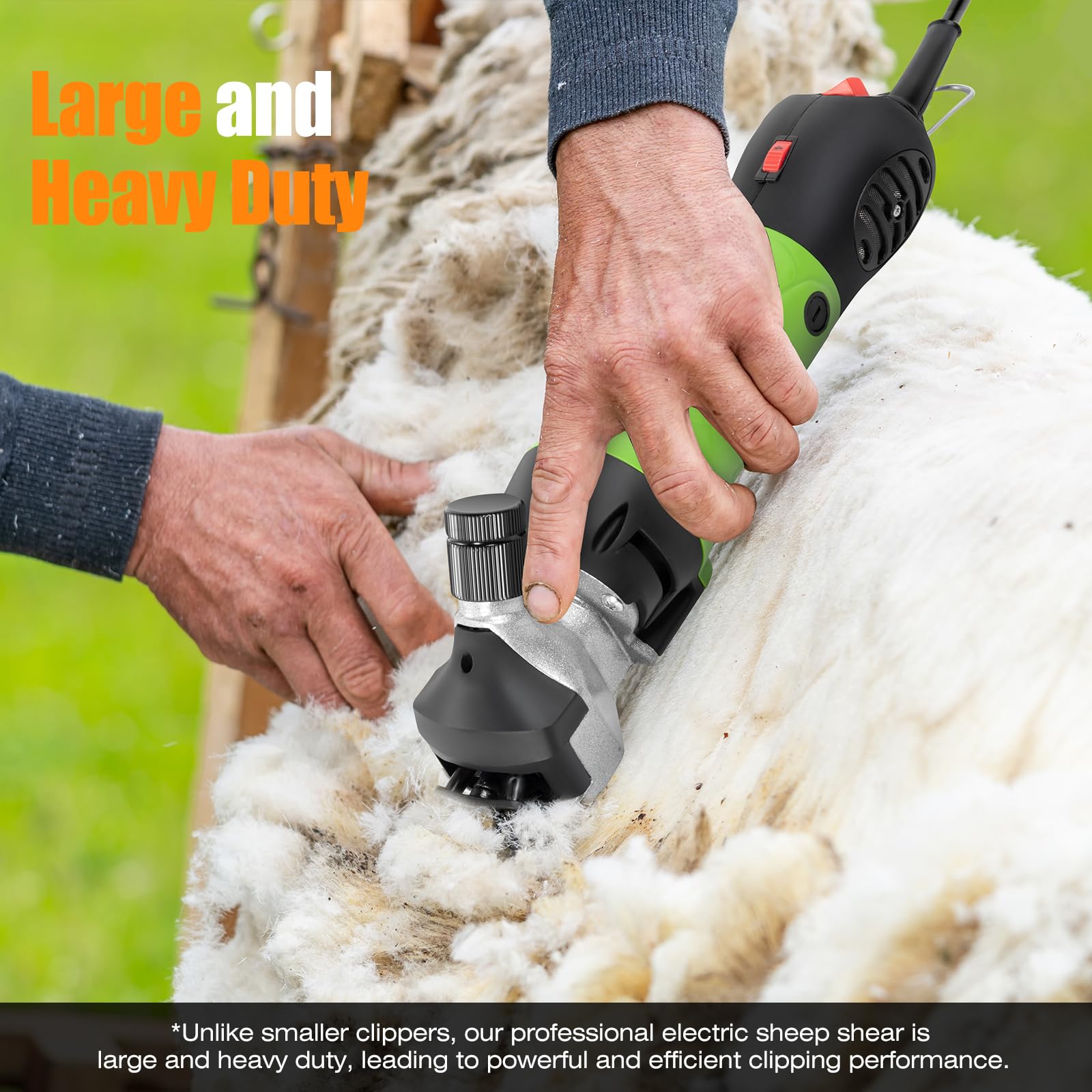 TAKEKIT Sheep Shears address large dogs with heavy coats for thorough grooming.