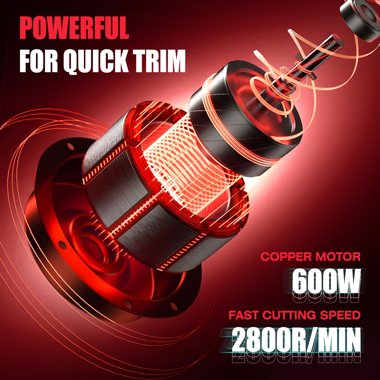 TAKEKIT 6-speed control for precise clipping around sensitive areas