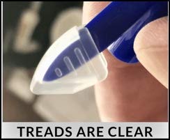 Easy adhesive application with gentle materials