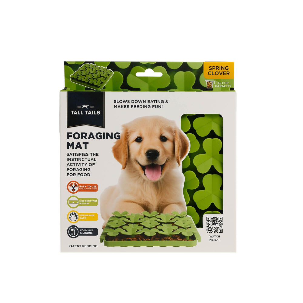 Tall Tails Clover Foraging Mat dishwasher-safe top rack for easy cleaning.