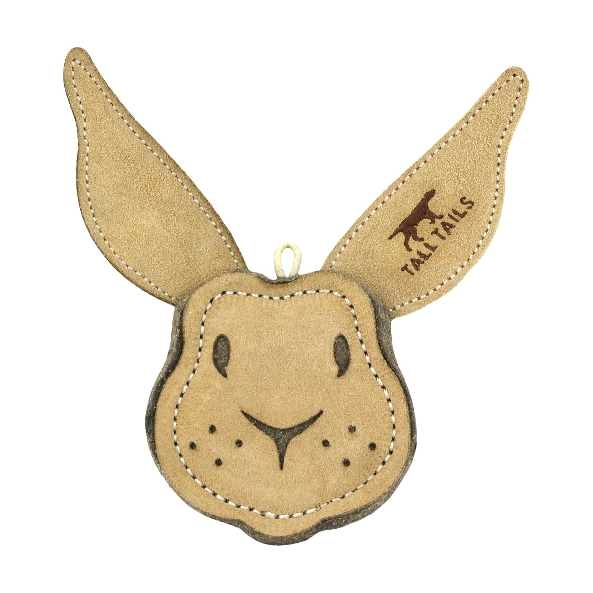 Tall Tails dog leather scrappy fetch toy for durable fetch sessions with small dogs.