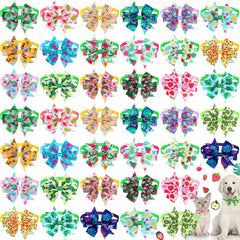 Talltalk summer bow tie with fruit pattern, ideal for pet parties