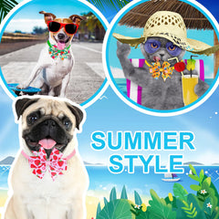 Talltalk dog bow tie with leaf design, stylish for events