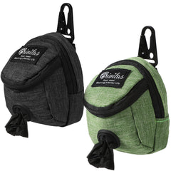 Talltalk two-piece dog treat pouch in green for easy walk-time snacks