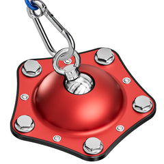 TAMABABY dog tie out stake with 360° swivel prevents tangling during outdoor play.