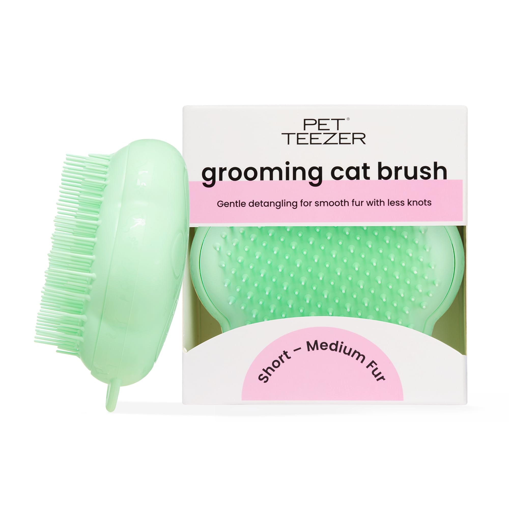 Tangle Teezer Pet Cat Brush detangles short to medium fur gently