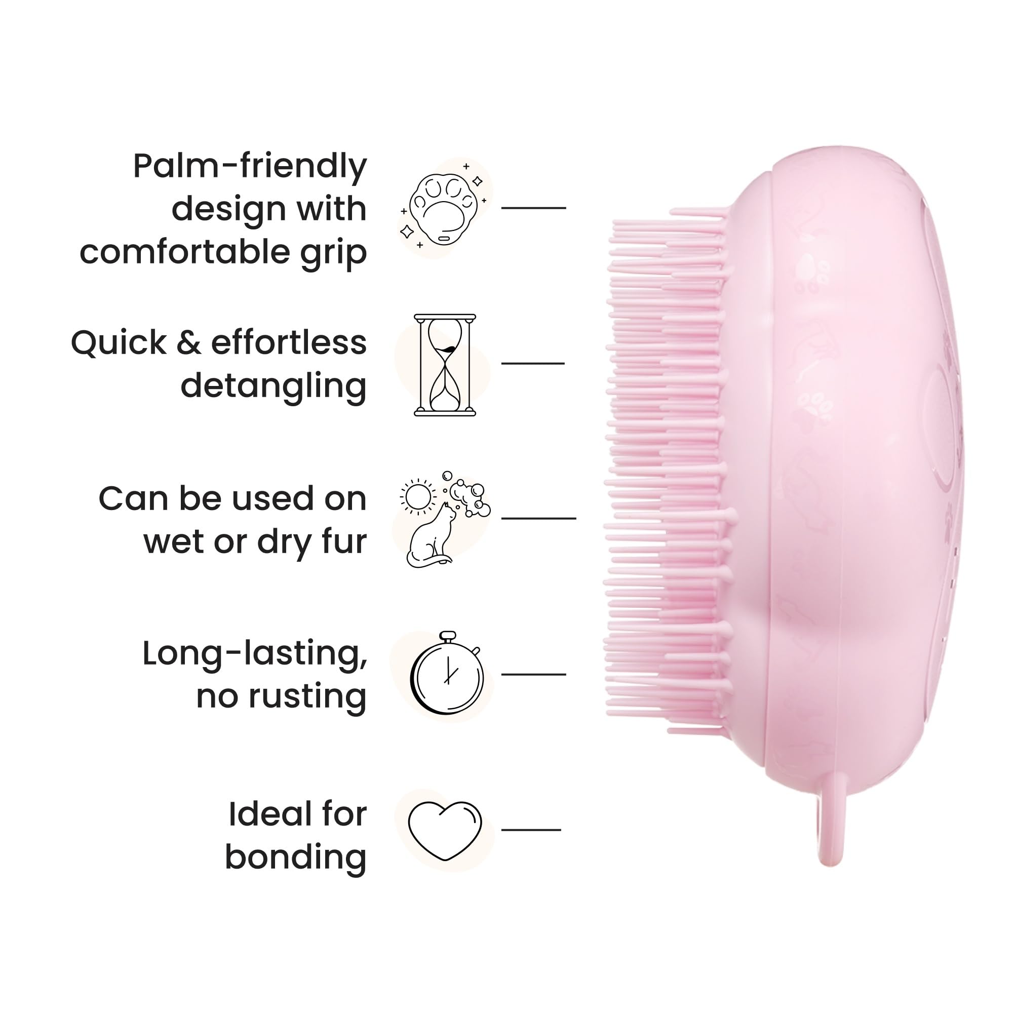 Tangle Teezer Cat Brush doubles as a soothing massage during grooming sessions.