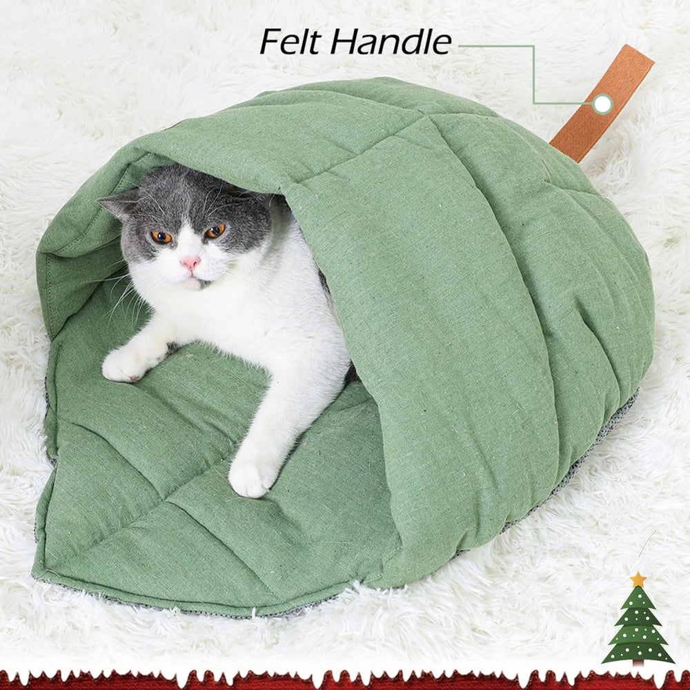TANGN machine washable cat bed allows quick cleanup after playtime