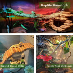 TankMatDecor hanging plant adds natural foliage for a realistic habitat