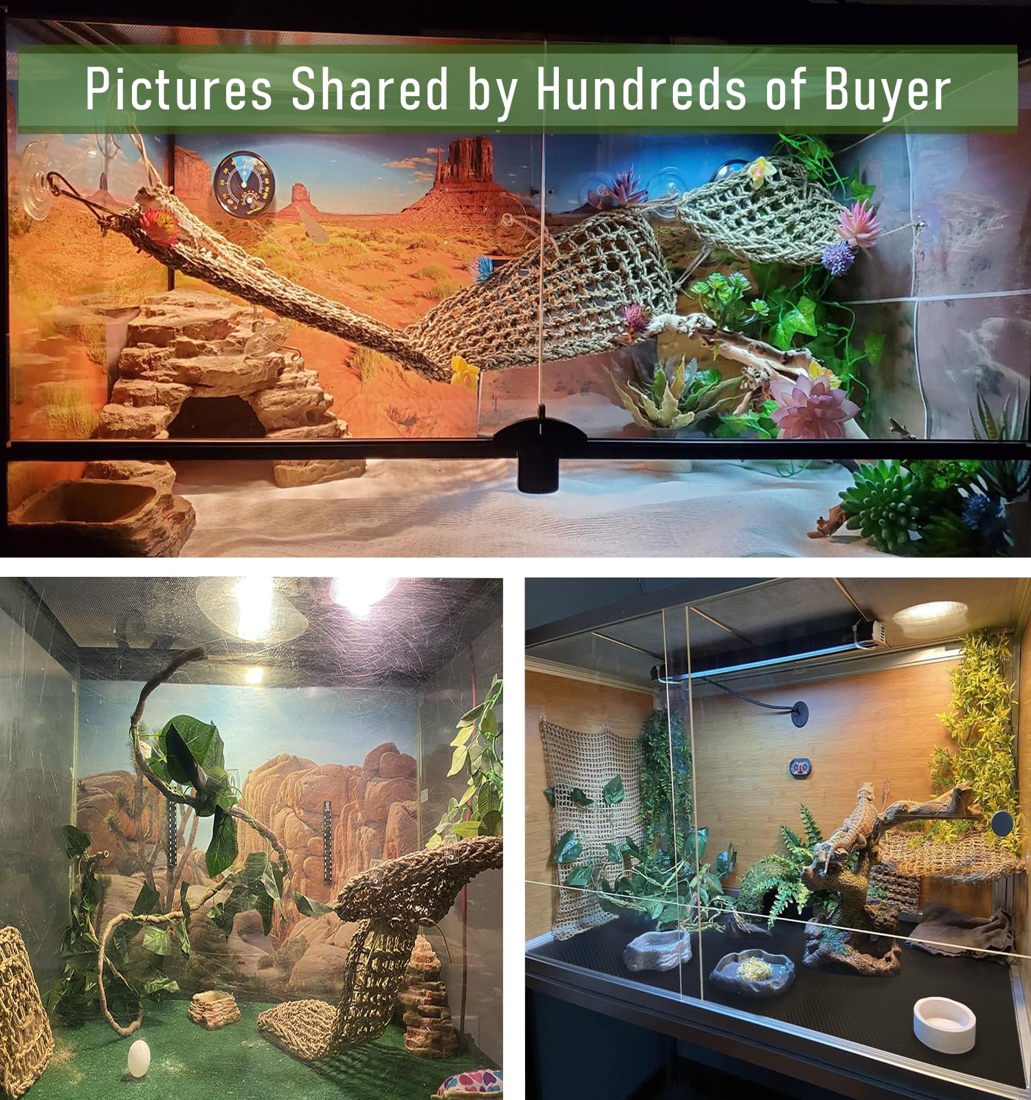 TankMatDecor reptile vine creates vertical routes and hiding opportunities