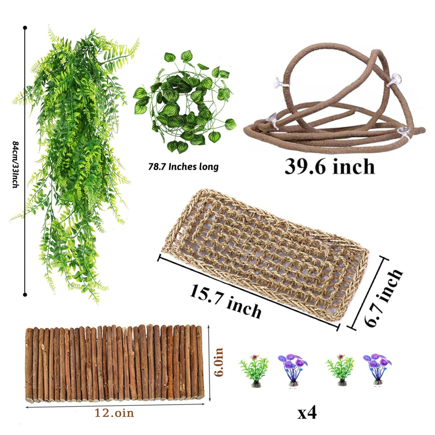 TankMatDecor stand plants B adds texture and hiding spots