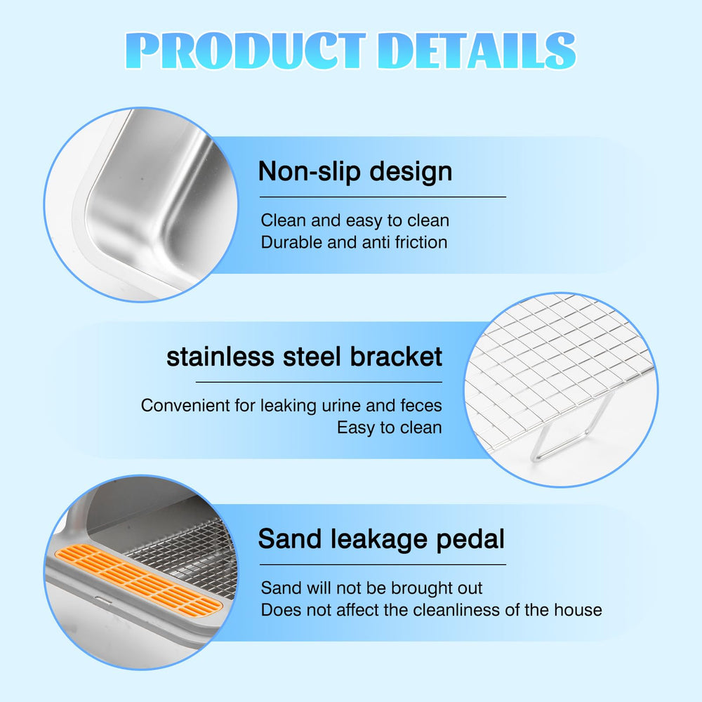 TAOKEKE anti-slip pad stabilizes the box during pet activity.