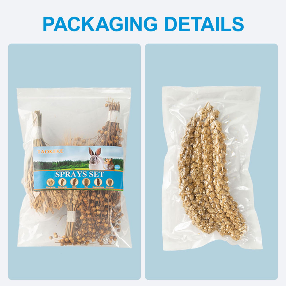 TAOKEKE flax bundle for natural bedding, fiber-rich support for healthy digestion.