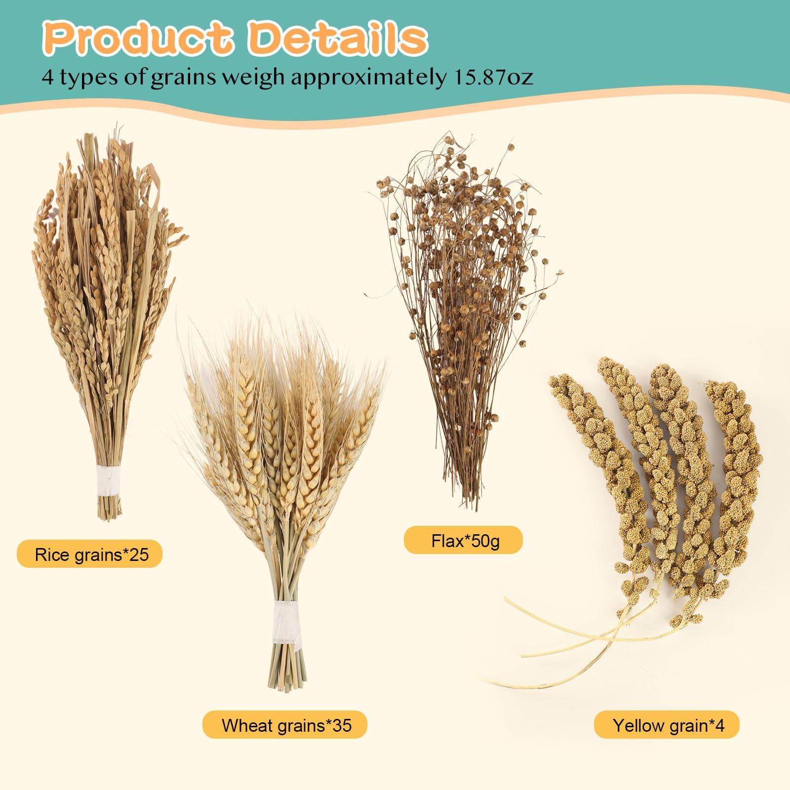 TAOKEKE yellow millet sticks for play and nibble time in cages.