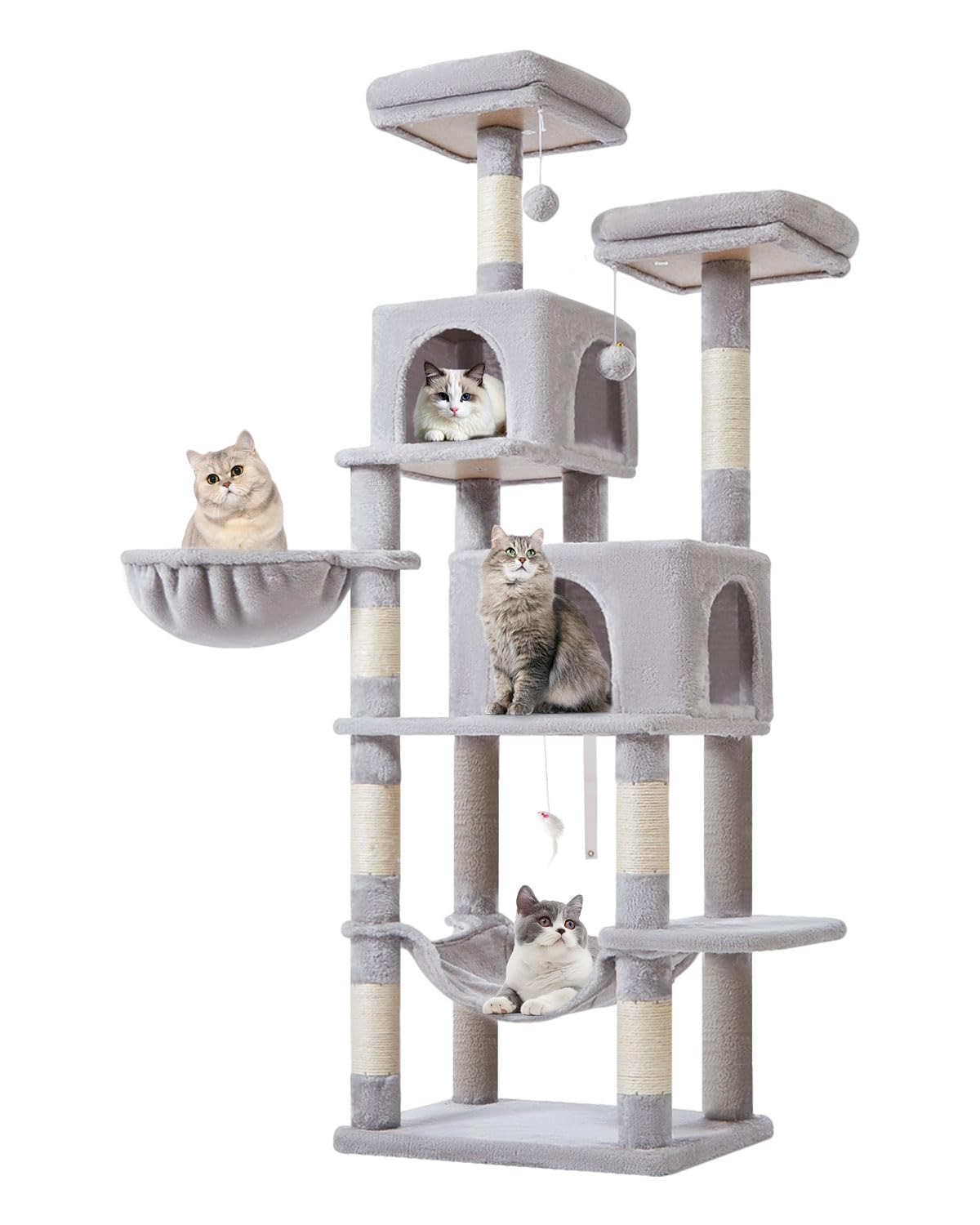 Taoqimiao easy assembly saves time when setting up the cat condo.